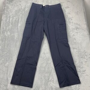 New Dickies Cargo Pants Mens 36x34 Blue Utility Pockets Workwear Straight Leg